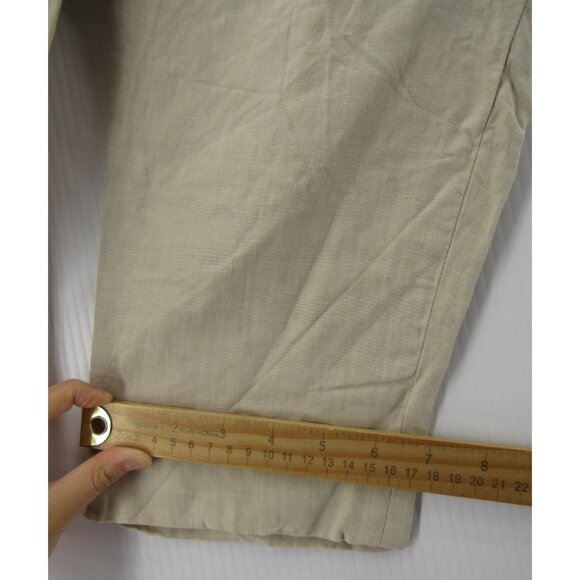 Cos Pants 32 Linen Trousers Slacks Khakis Summer Resortwear 32X27 - Picture 5 of 11